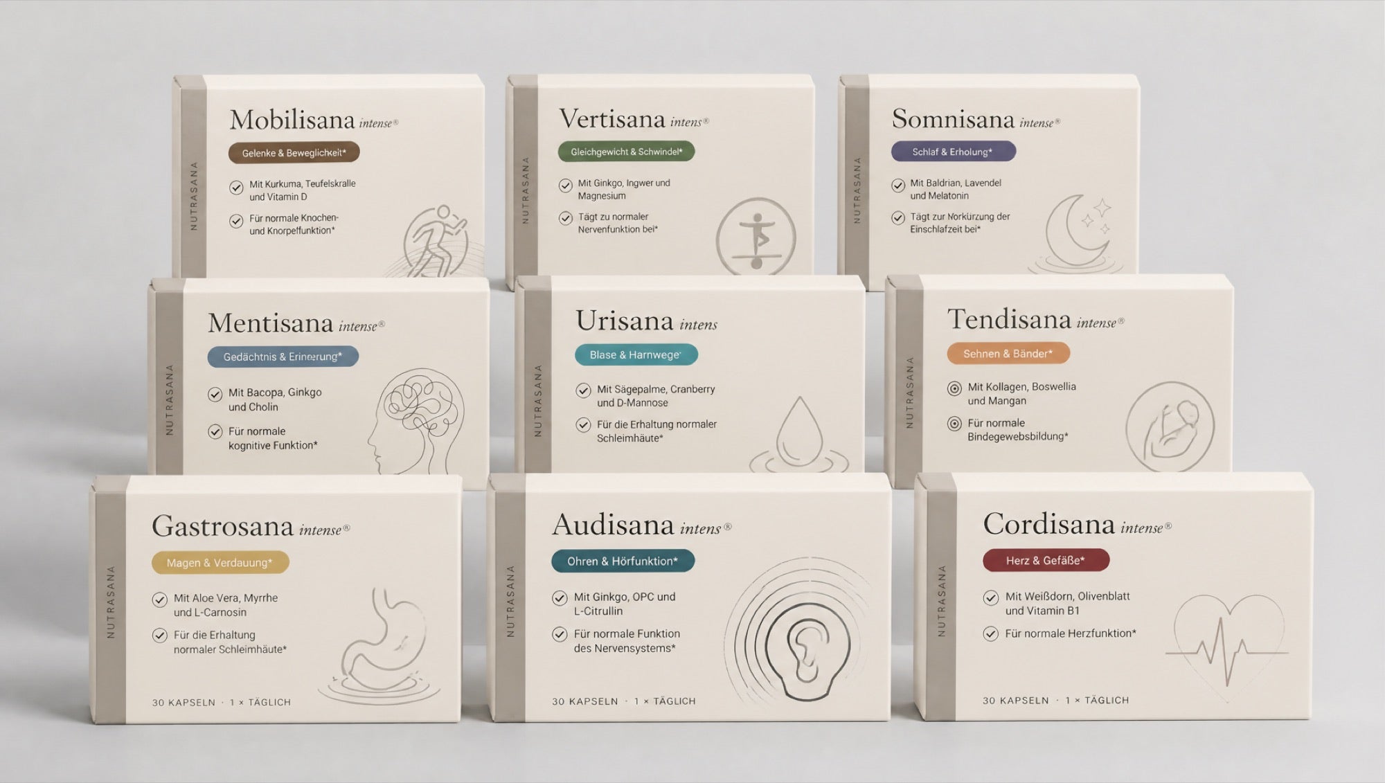Die Nutrasana Produktfamilie